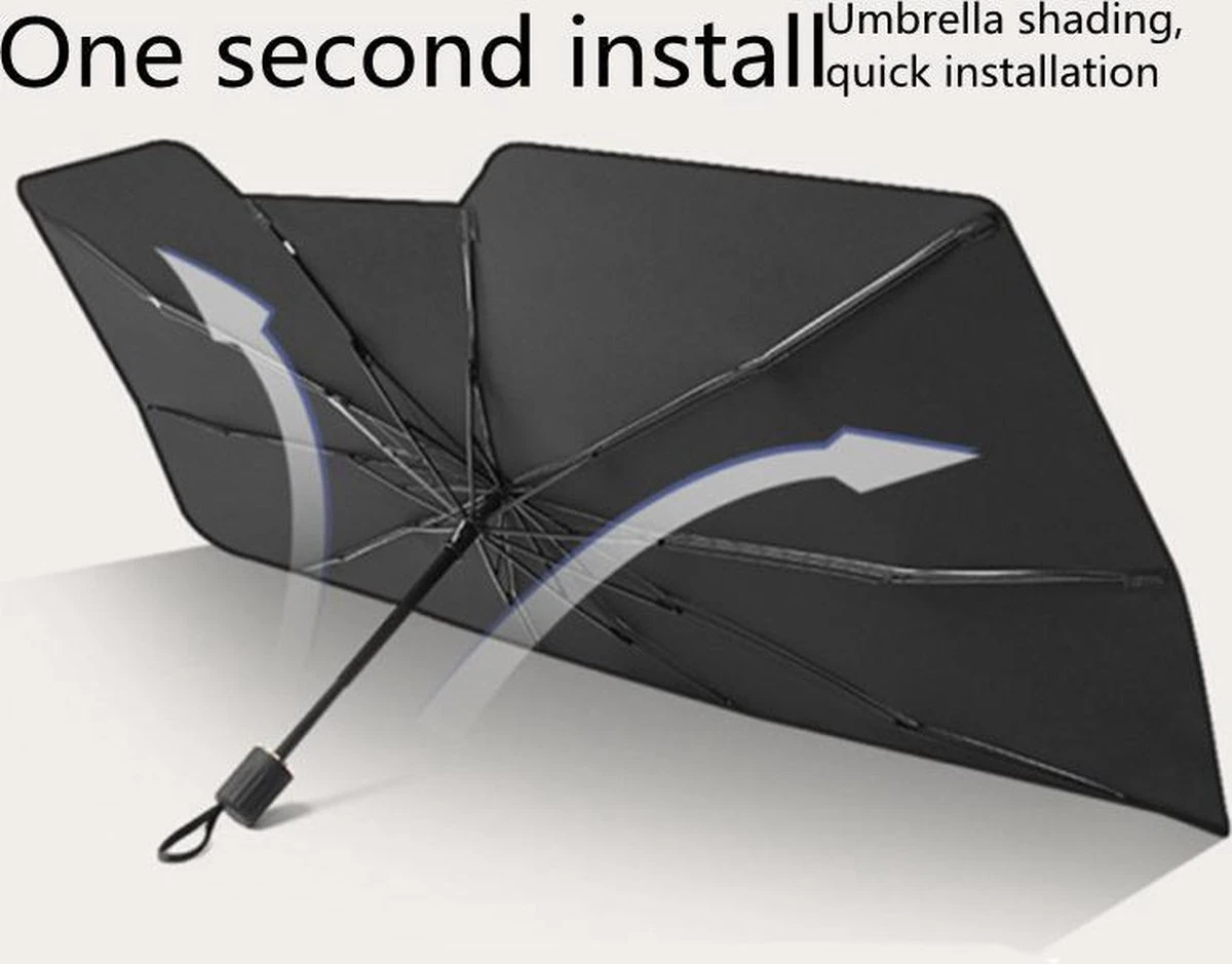 TDR - Zonnescherm / Autoparaplu - Binnenkant Voorruit Auto - Opvouwbaar - Hitte En UV Bescherming - 122 X 65 Cm 10 TDR - Zonnescherm / Autoparaplu - Binnenkant Voorruit Auto - Opvouwbaar - Hitte En UV Bescherming - 122 X 65 Cm - Afbeelding 8
