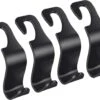 Merkloos Auto Kapstok - Opberghaak - Tashouder - Zwart - 4 Stuks -Babyproducten 1200x951