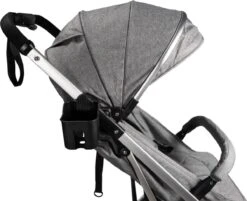 Ding Vivo Wandelwagen - Grijs/Zilver - Inklapbare Buggy - Inclusief Boodschappenmandje En Zonnekap -Babyproducten 1200x976