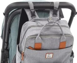 Brisby Slijtvaste Luiertas – Verzorgingstas – Met Buggymontage - Lichtgrijs -Babyproducten 1200x988 3