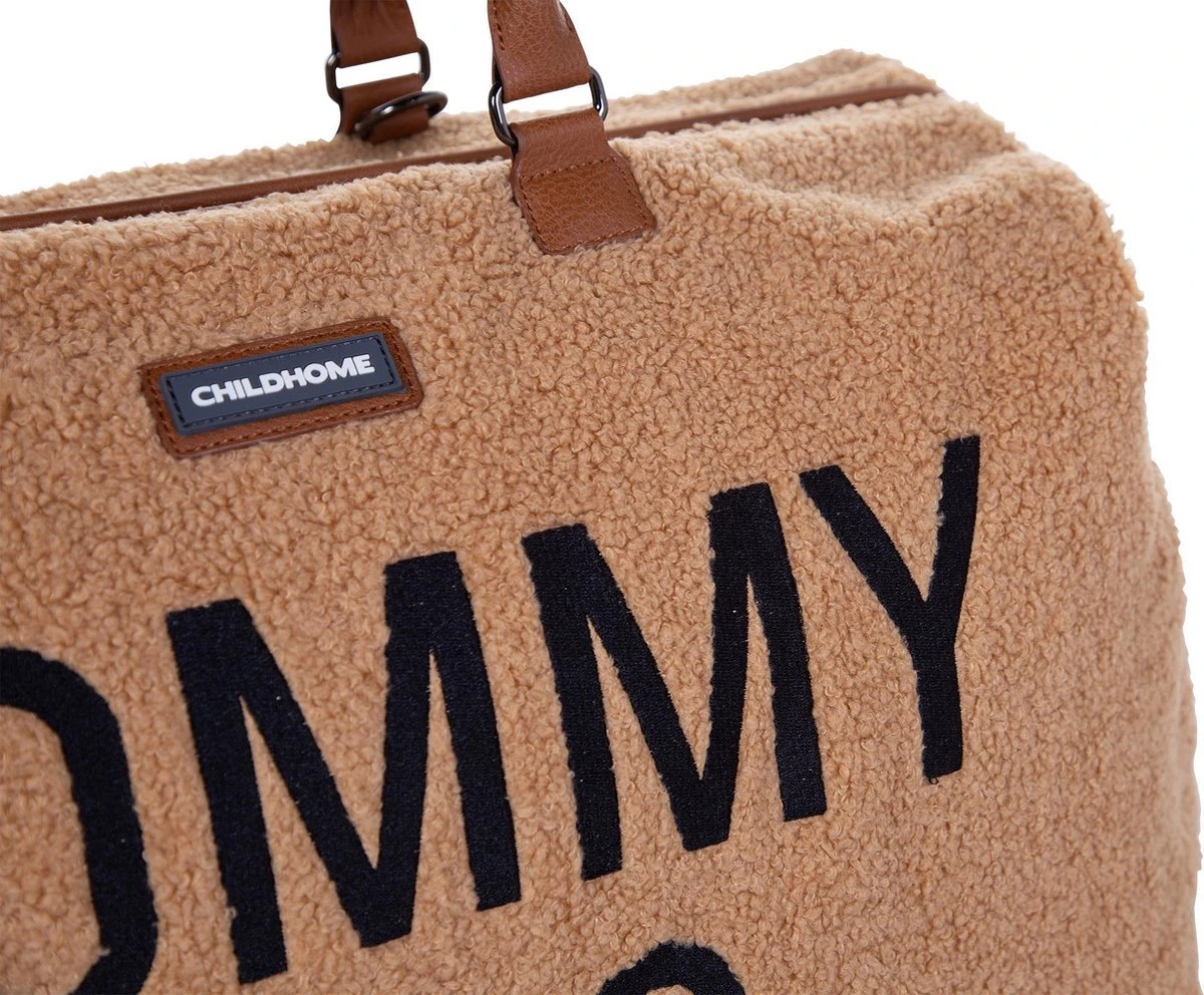 Childhome Mommy Bag Groot - Teddy - Beige 6 Childhome Mommy Bag Groot - Teddy - Beige - Afbeelding 4