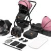 Lionelo Amber 3in1 - Kinderwagen - XXL SET - Incl. Autostoel - 0-22kg -Babyproducten 1200x997 2