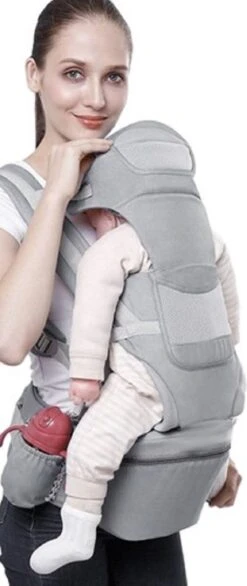 Ergonomische Draagzak Baby 15 In 1 - Draagdoek Tot 25 Kg - Baby Drager - Baby Carrier - Multifunctioneel - Grijs -Babyproducten 506x1200