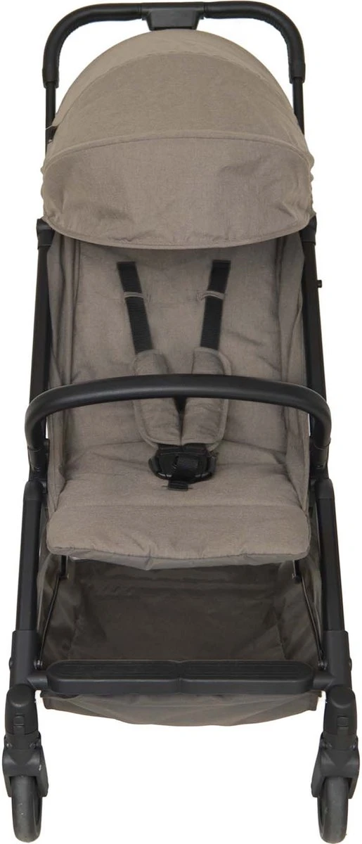 Prénatal Compact Buggy - Traploos Verstelbare Rugleuning - Inklapbaar Met 1 Hand - Plooibuggy - Taupe 4 Prénatal Compact Buggy - Traploos Verstelbare Rugleuning - Inklapbaar Met 1 Hand - Plooibuggy - Taupe - Afbeelding 2