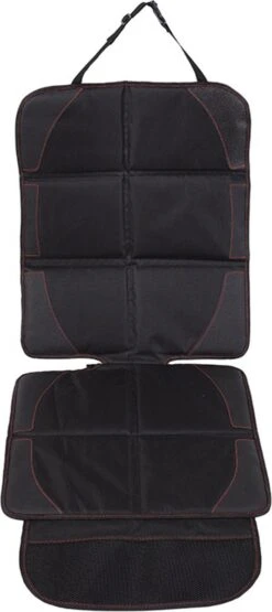 YONO Autostoel Beschermer Met Organizer - Hoes Bekleding Isofix Compatibel - Auto Accessoiers - Rugleuning Bescherming - Zwart