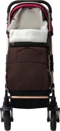 Monzana Voetenzak - Voor Kinderwagen Of Stoeltje - 93x56cm Bruin -Babyproducten 557x1200 1