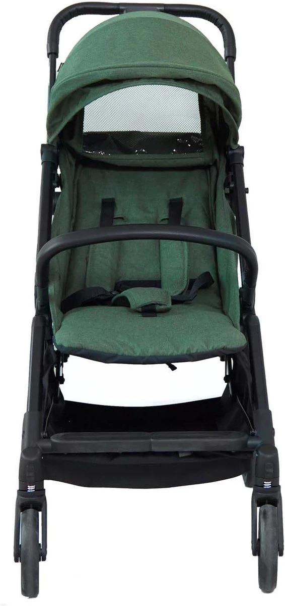 Prénatal Compact Buggy – Kinderwagen Met Boodschappenmand En Zonneklep - Traploos Verstelbare Wandelwagen – Inklapbaar Met 1 Hand - Plooibuggy Groen 5 Prénatal Compact Buggy – Kinderwagen Met Boodschappenmand En Zonneklep - Traploos Verstelbare Wandelwagen – Inklapbaar Met 1 Hand - Plooibuggy Groen - Afbeelding 3