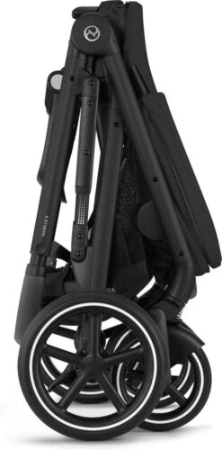 CYBEX GAZELLE S BLACK Frame - Moon Black | Black -Babyproducten 593x1200