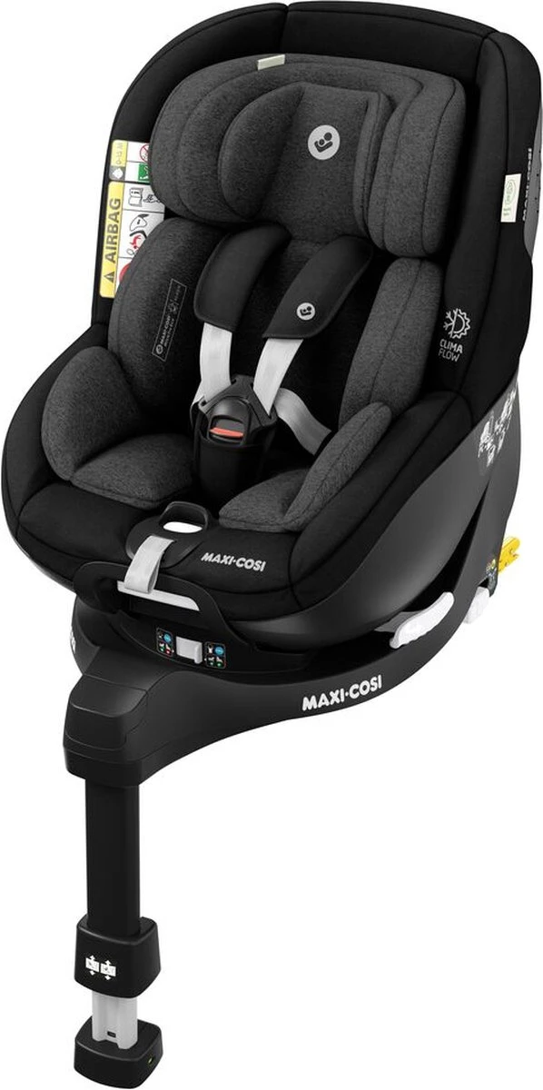 Maxi-Cosi Mica Pro Eco I-Size Autostoeltje - 360° Draaibaar - Gerecyclede Stoffen - Authentic Black - Vanaf De Geboorte Tot Ca. 4 Jaar 17 Maxi-Cosi Mica Pro Eco I-Size Autostoeltje - 360° Draaibaar - Gerecyclede Stoffen - Authentic Black - Vanaf De Geboorte Tot Ca. 4 Jaar - Afbeelding 15