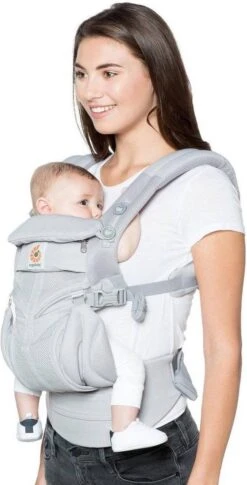 Ergobaby Omni 360 Cool Air Mesh Draagzak Baby - Pearl Grey -Babyproducten 611x1200