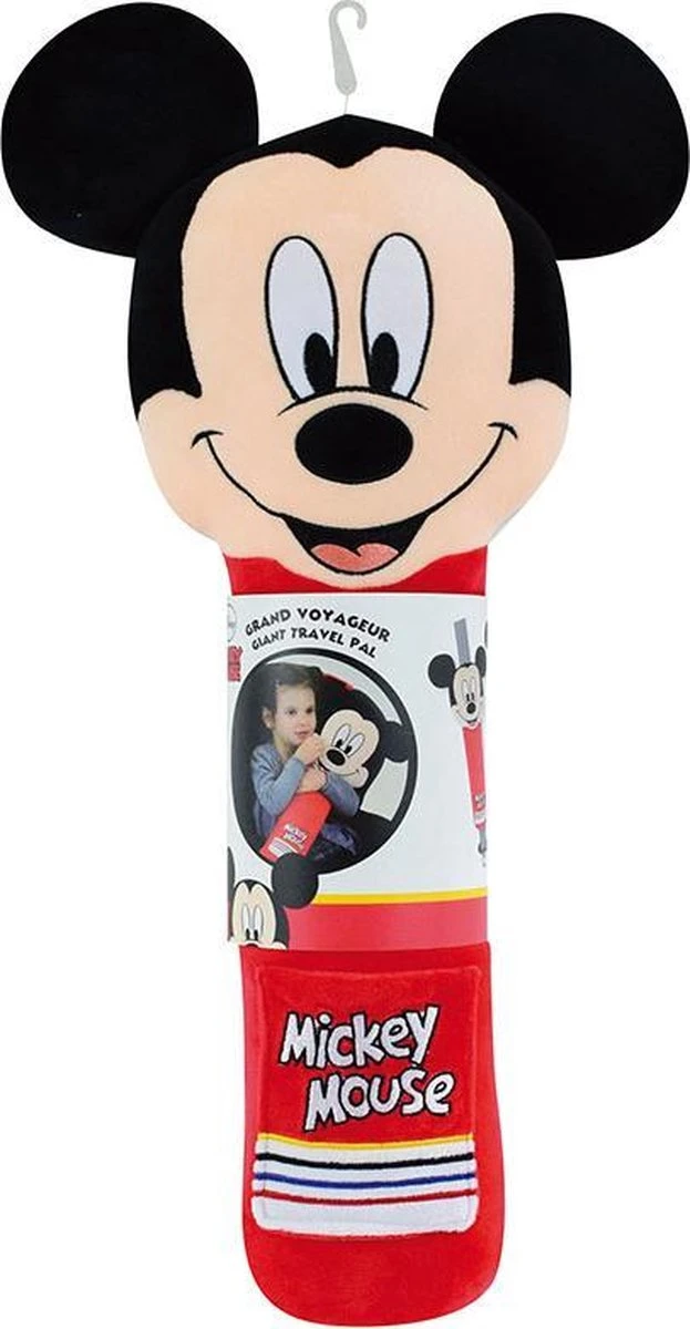 Disney - Mickey Mouse - Gordelkussen - Gordelknuffel - Rood - 54cm 7 Disney - Mickey Mouse - Gordelkussen - Gordelknuffel - Rood - 54cm - Afbeelding 5