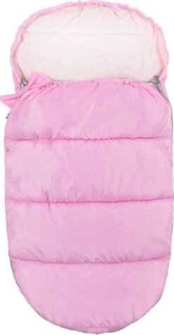 Springos Voetenzak | Voetenzak Buggy | Voetenzak Autostoel | Universeel | 90 Cm | Roze