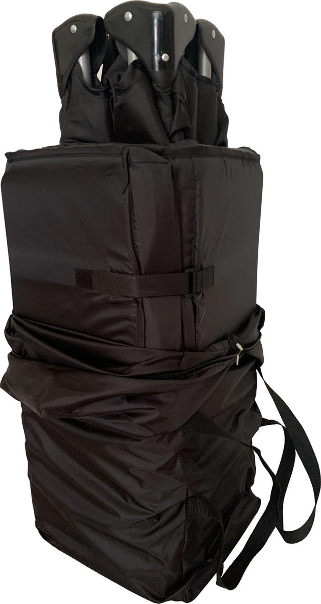 Cabino Campingbedje / Reisbed Set Inclusief Comfortabel Matras 60x120cm Zwart 8 Cabino Campingbedje / Reisbed Set Inclusief Comfortabel Matras 60x120cm Zwart - Afbeelding 6