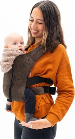 Bykay - Draagdoeken - Cover - Teddy Taupe - Winter Edition -Babyproducten 648x1200 1