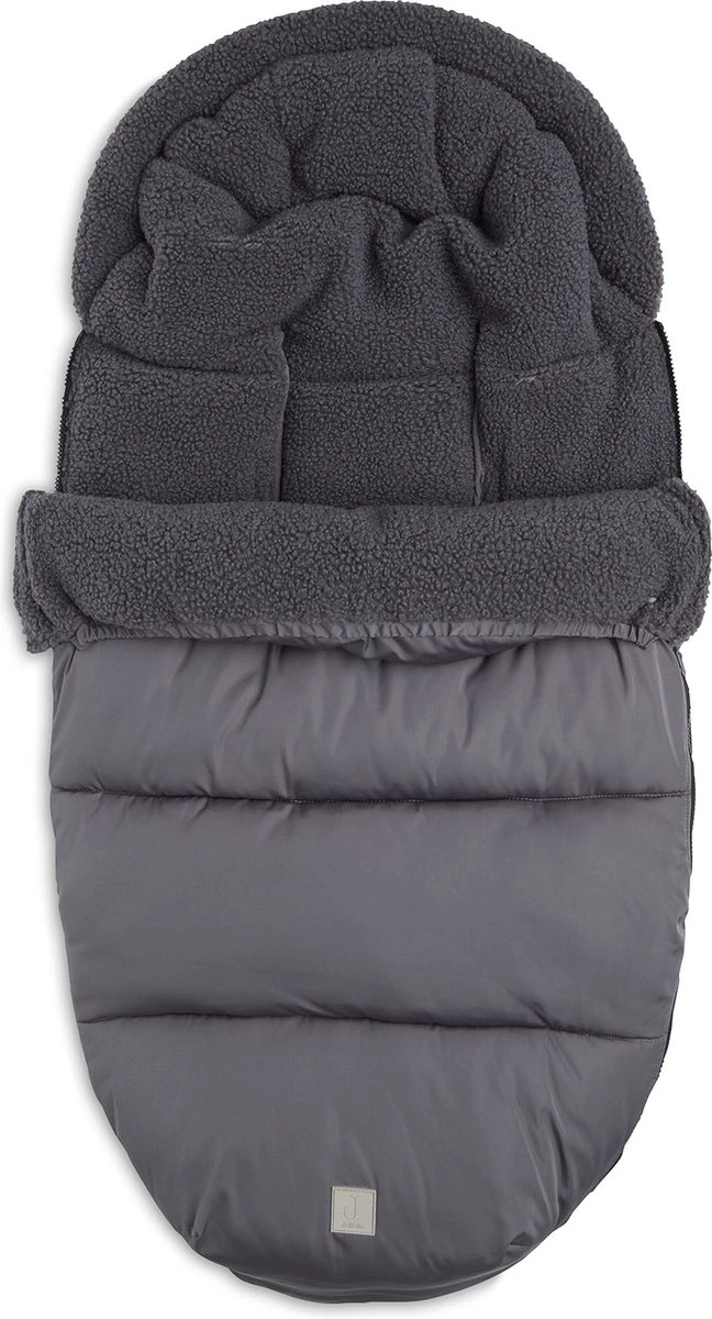 Jollein Voetenzak Voor Buggy & Wandelwagen - Grey 4 Jollein Voetenzak Voor Buggy & Wandelwagen - Grey - Afbeelding 2