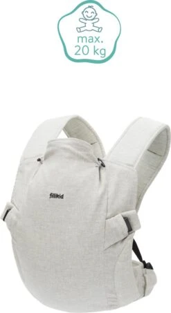 Fillikid Premium Draagzak - 2 In 1 - Ergonomisch - EU Gecertificeerd - Natural Sand - Ontworpen Met Draagconsulent -Babyproducten 655x1200 1
