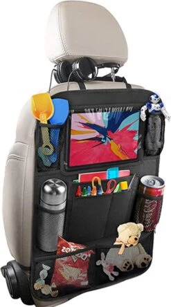 Flokoo Autostoel Organizer Voor Kinderen - Opbergsysteem Auto - Zwart