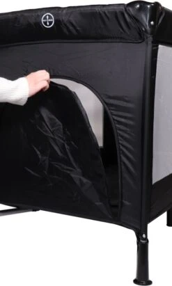 Ding Deluxe Black Campingbedje Incl. Bodemverhoger -Babyproducten 722x1200 3