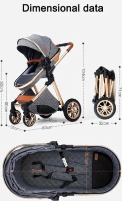 Merkloos Luxe Multi-functionele 3 In 1 Kinderwagen - Kwalitatieve Buggy - Opklapbare Wandelwagen - Khaki 15 Merkloos Luxe Multi-functionele 3 In 1 Kinderwagen - Kwalitatieve Buggy - Opklapbare Wandelwagen - Khaki -Babyproducten 731x1200 3