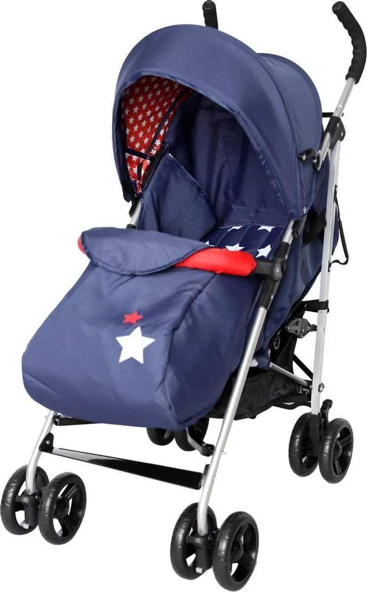 X Adventure Buggy Brava - Plooibuggy - Lichtgewicht - 4 Standen - Navy 7 X Adventure Buggy Brava - Plooibuggy - Lichtgewicht - 4 Standen - Navy - Afbeelding 5