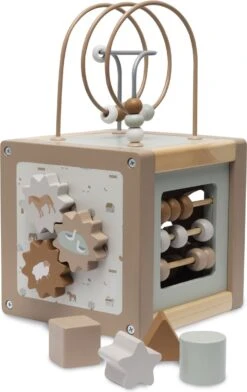 Jollein Houten Activiteitenkubus 15x15x15cm - Farm -Babyproducten 757x1200