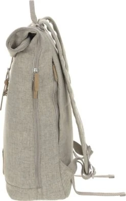 LÄSSIG Luiertas Rolltop Backpack Rugzak Incl Verschoningsmatje Choco Mélange Limited Edition -Babyproducten 757x1200 4