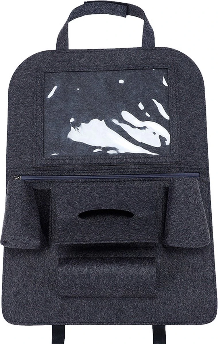 Case2go - Auto Organizer Met Tablet Houder - Autostoel Organizer Met Telefoonhouder En Bekerhouder Auto - Licht Grijs 5 Case2go - Auto Organizer Met Tablet Houder - Autostoel Organizer Met Telefoonhouder En Bekerhouder Auto - Licht Grijs - Afbeelding 3