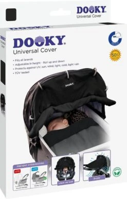 Dooky Universal Cover Zonnescherm Kinderwagen - Uni Zwart 18 Dooky Universal Cover Zonnescherm Kinderwagen - Uni Zwart -Babyproducten 764x1200 7