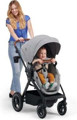 Kinderkraft B-Tour Ash Grey 3-in-1 Combi Kinderwagen Incl. Autostoel KSBTOU00DGR3000 -Babyproducten 767x1200 2