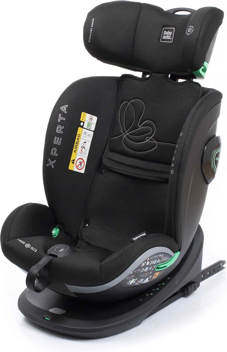 Babyauto Xperta I-Size Autostoel - 360° Met Isofix - Zwart (40-150 Cm) 8 Babyauto Xperta I-Size Autostoel - 360° Met Isofix - Zwart (40-150 Cm) - Afbeelding 6