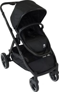 Deryan Evy Kinderwagen - Duo Kinderwagen - Uitbreidbaar - Inclusief Reiswieg - Zwart -Babyproducten 778x1200 1