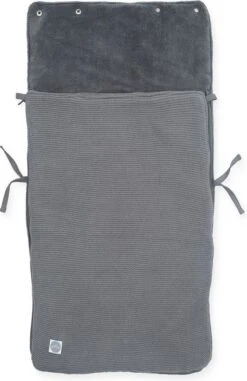 Jollein Voetenzak Voor Autostoel & Kinderwagen - Basic Knit - Stone Grey -Babyproducten 778x1200 3