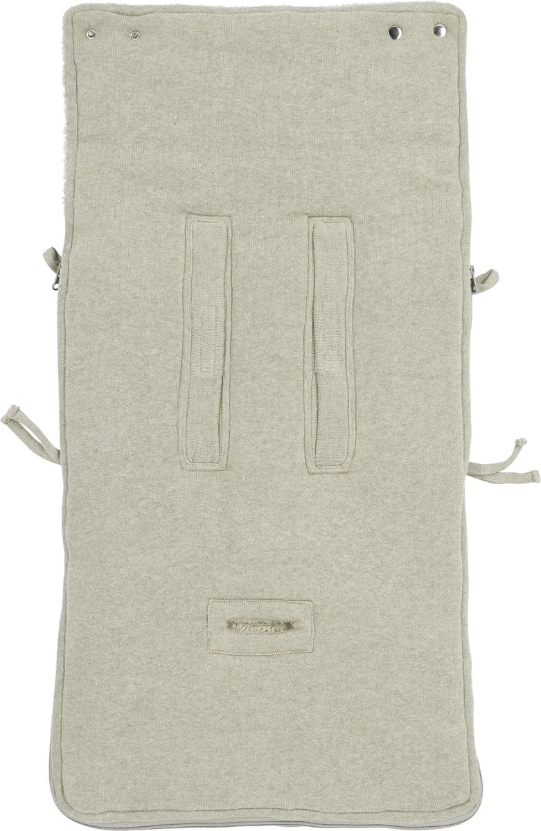 Meyco Knit Basic Voetenzak - Sand Melange 5 Meyco Knit Basic Voetenzak - Sand Melange - Afbeelding 3