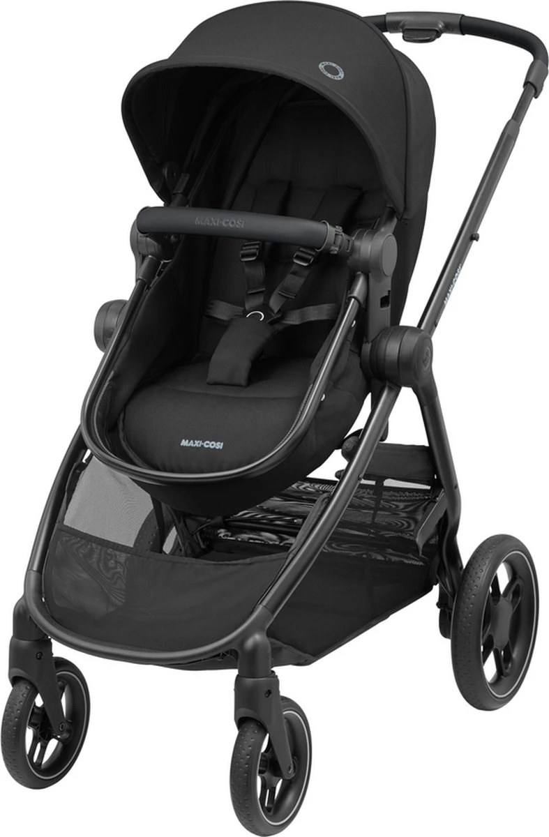 Maxi-Cosi Zelia³ Kinderwagen - Essential Black (zwart Frame + Zwart Leer) 3 Maxi-Cosi Zelia³ Kinderwagen - Essential Black (zwart Frame + Zwart Leer)