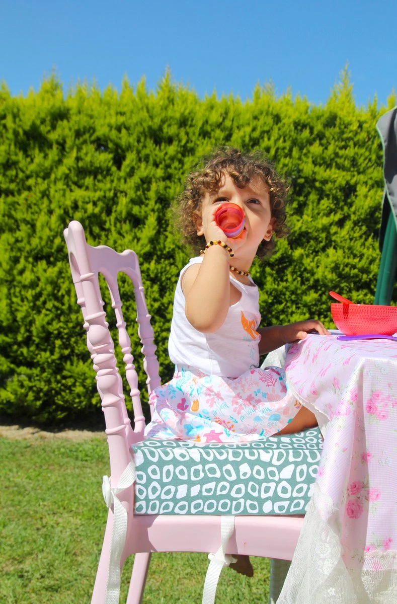 Stoelverhoger Babyjem Booster EasyClean Square Green 5 Stoelverhoger Babyjem Booster EasyClean Square Green - Afbeelding 3