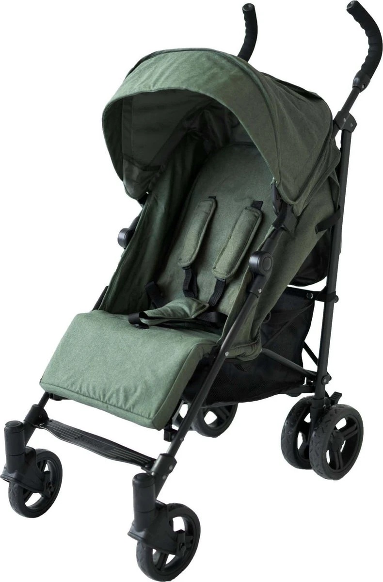 Prénatal Luxe Buggy – Kinderwagen Met Boodschappenmand En Zonneklep - Verstelbare Wandelwagen – Inklapbaar Met 1 Hand - Plooibuggy Groen 3 Prénatal Luxe Buggy – Kinderwagen Met Boodschappenmand En Zonneklep - Verstelbare Wandelwagen – Inklapbaar Met 1 Hand - Plooibuggy Groen