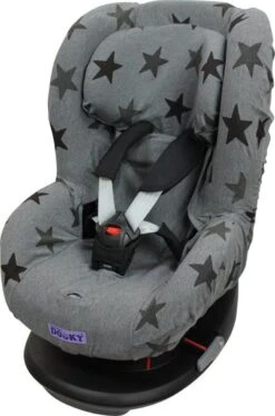 Dooky Seat Cover Groep 1 Autostoel Hoes Grey Star -Babyproducten 793x1200