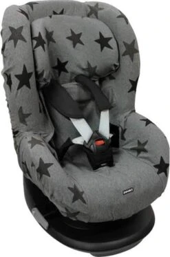 Dooky Seat Cover Groep 1 Autostoel Hoes Grey Star -Babyproducten 796x1200 1