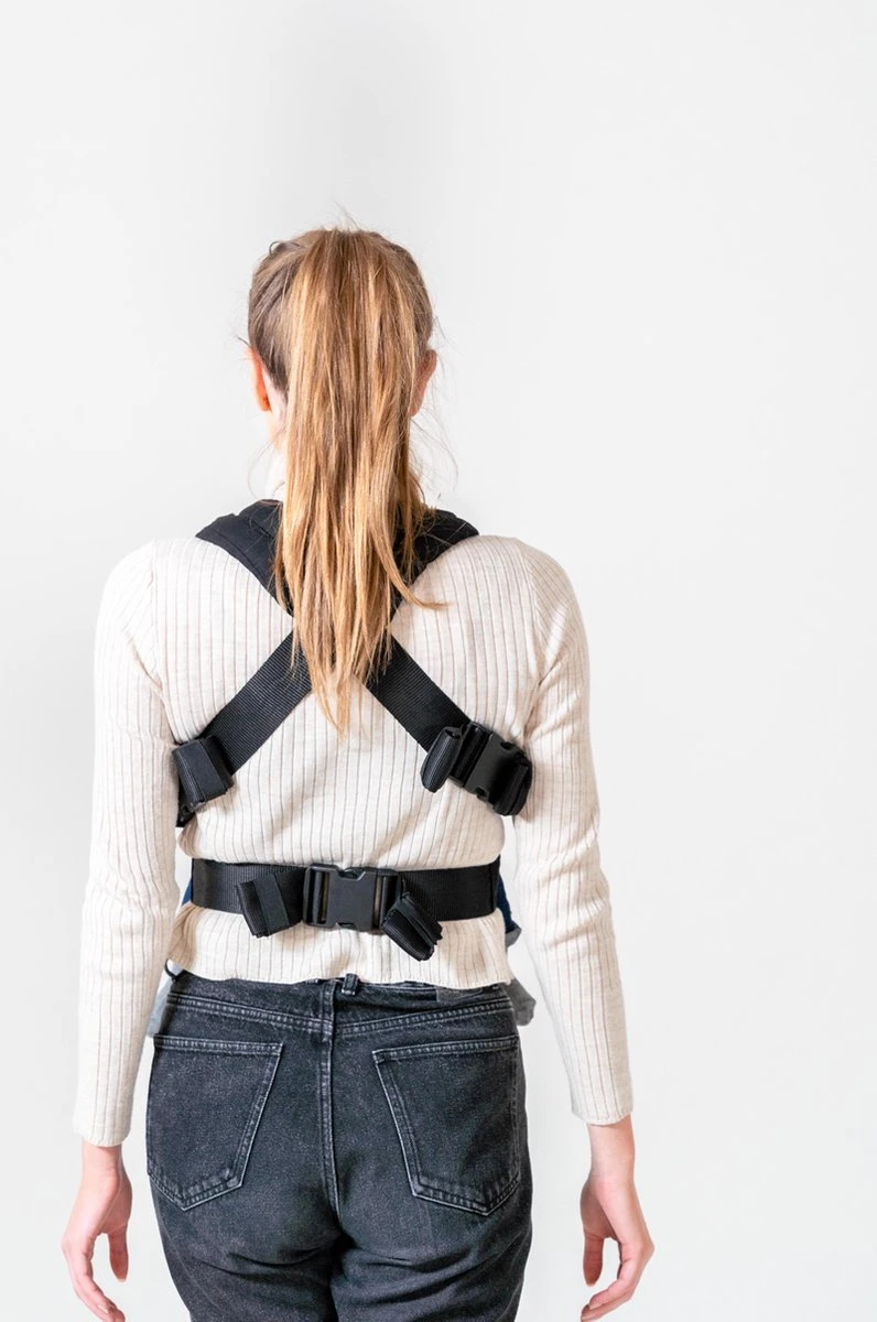 ByKay - Draagzak - Click Carrier Classic - Black - Organic Cotton 5 ByKay - Draagzak - Click Carrier Classic - Black - Organic Cotton - Afbeelding 3