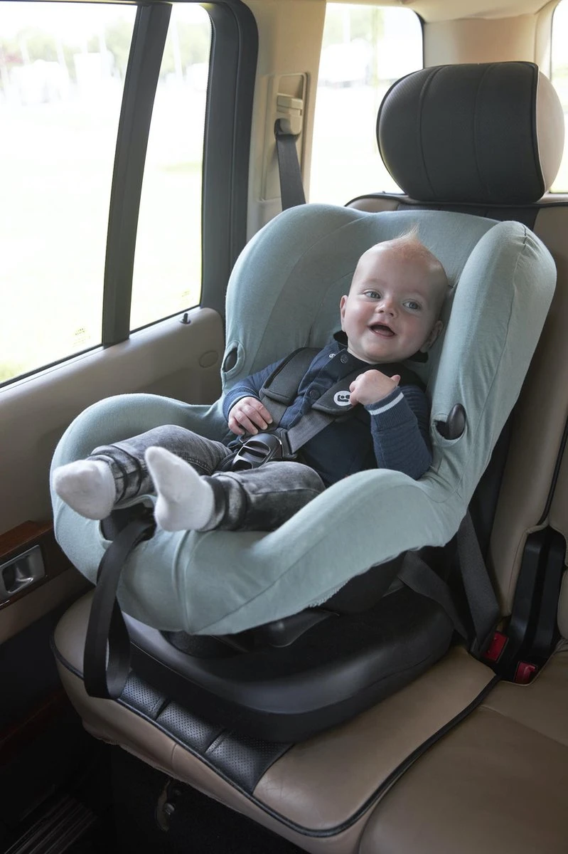 Meyco Autostoelhoes Basic Jersey - Stone Green - Groep 1 4 Meyco Autostoelhoes Basic Jersey - Stone Green - Groep 1 - Afbeelding 2