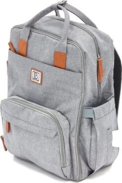 Brisby Slijtvaste Luiertas – Verzorgingstas – Met Buggymontage - Lichtgrijs -Babyproducten 799x1200 79