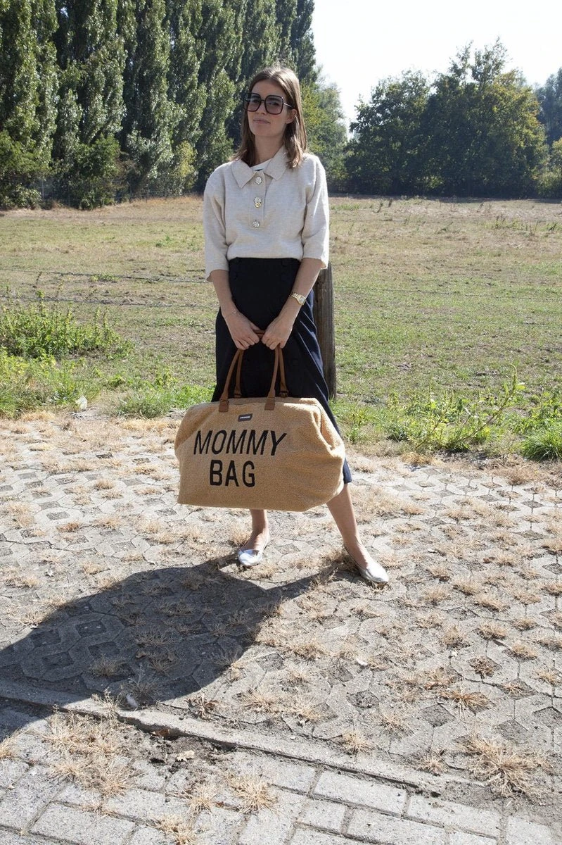 Childhome Mommy Bag Groot - Teddy - Beige 17 Childhome Mommy Bag Groot - Teddy - Beige - Afbeelding 15