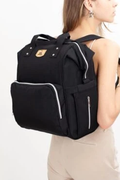 Pochon Baby - Luiertas Zwart - Thermosvakken - Kinderwagen Vriendelijk - Grote Capaciteit - 27,7 Liter -Babyproducten 800x1200 159