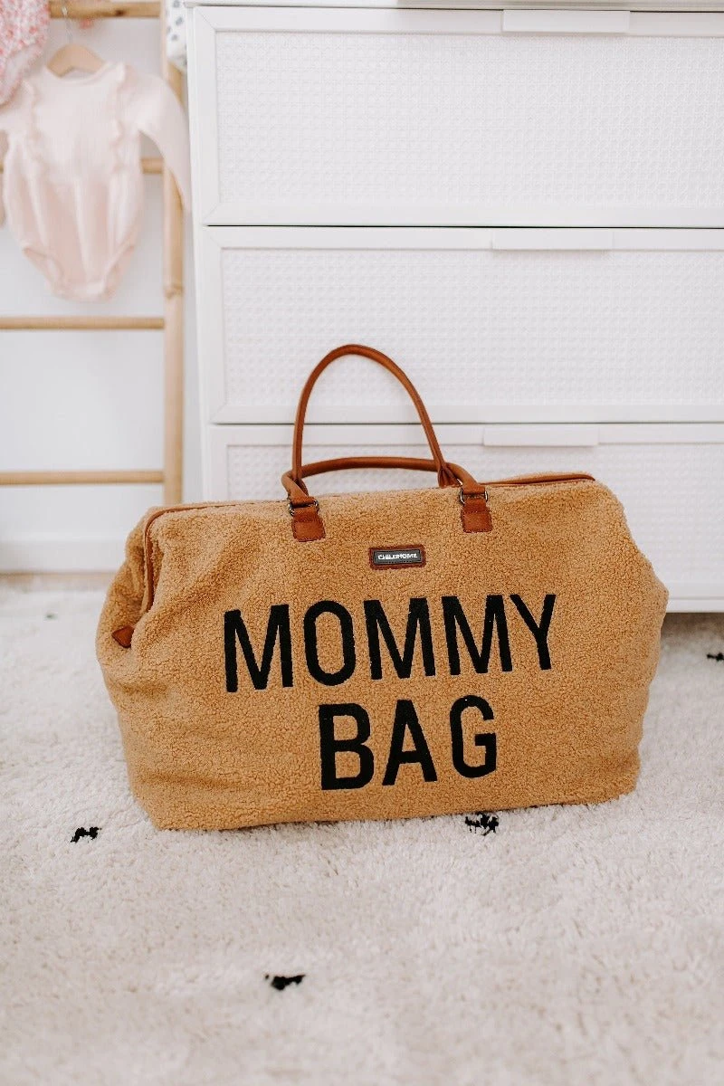 Childhome Mommy Bag Groot - Teddy - Beige 18 Childhome Mommy Bag Groot - Teddy - Beige - Afbeelding 16