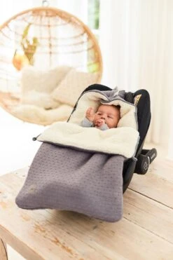 Jollein Voetenzak Voor Autostoel & Kinderwagen - Bliss Knit - Storm Grey -Babyproducten 800x1200 187