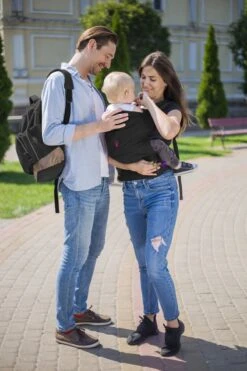 Praktische Draagzak Baby - Zwart - Babydrager - Buikdrager En Rugdrager - Opbergtas Inbegrepen -Babyproducten 800x1200 57