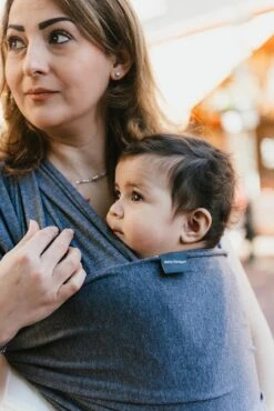 Baby Garden Draagdoek Grijs - Ergonomisch - Original - Inclusief Slabbetje -Babyproducten 801x1200 19