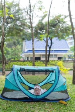 Deryan Peuter Luxe Campingbedje – Inclusief Zelfopblaasbare Matras - Ocean -Babyproducten 807x1200 5