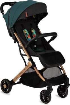 MoMi Wandelwagen - Compacte Lichtgewicht Buggy - Estelle - Green-Gold (geschikt Van 6mnd - 15kg) -Babyproducten 810x1200 3