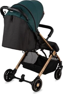 MoMi Wandelwagen - Compacte Lichtgewicht Buggy - Estelle - Green-Gold (geschikt Van 6mnd - 15kg) -Babyproducten 810x1200 4